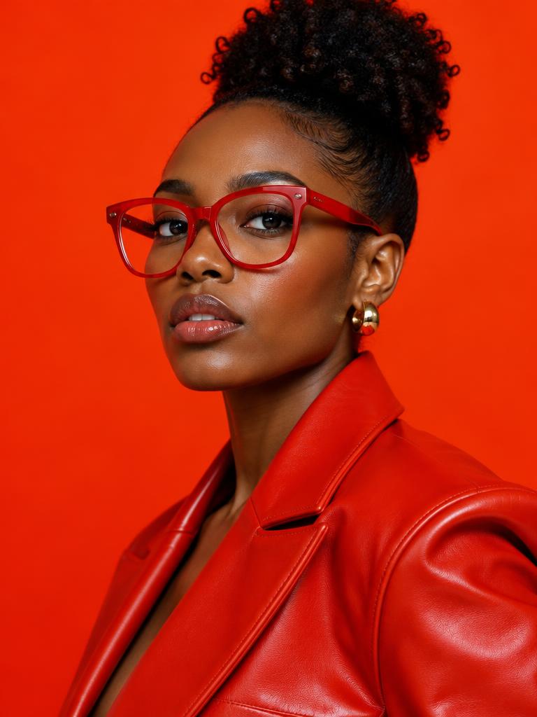 Portrait in red